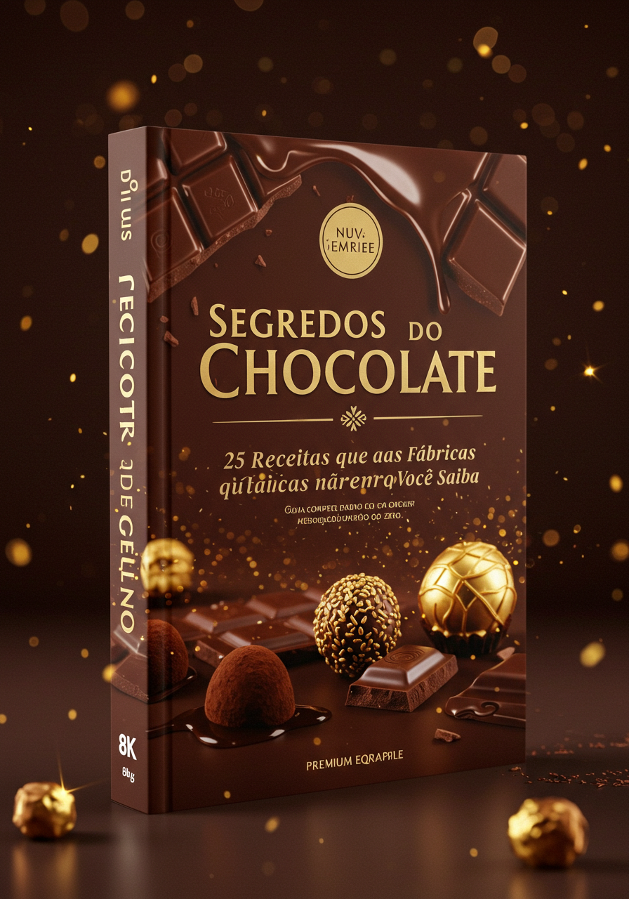 Capa do eBook Segredos do Chocolate — 25 receitas