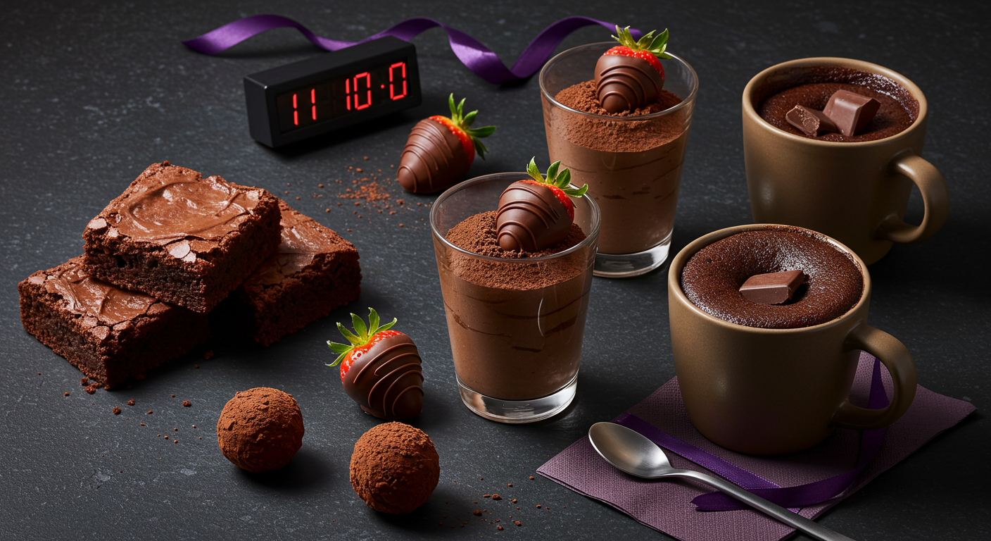 10 Receitas Express de Chocolate — até 10 min