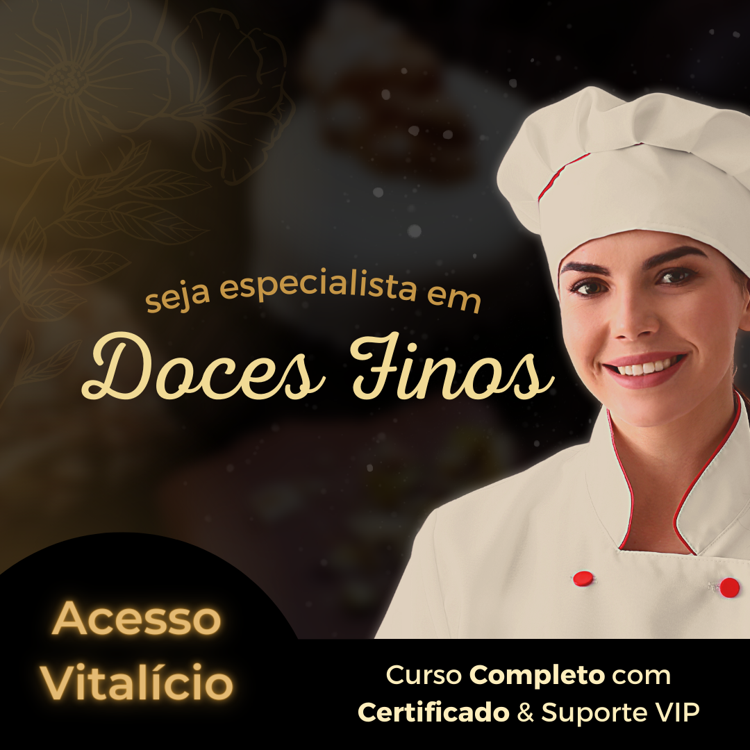 Capa do Curso Doces Finos — acabamento boutique